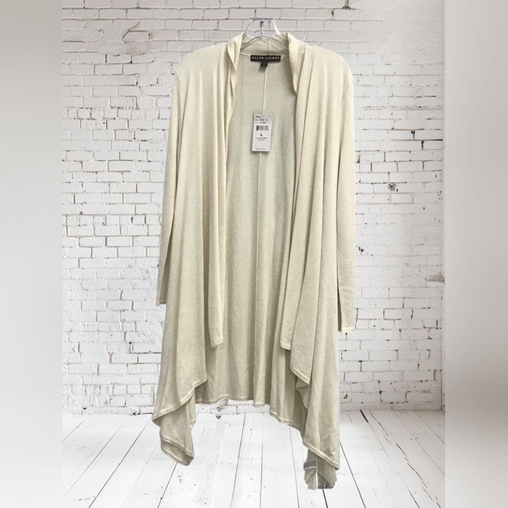 NWT Ralph LAUREN Cashmere Silk Sweater, Black Label